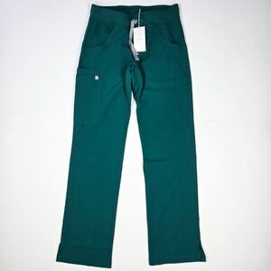 Like New Figs Hunter Green Straight Leg Pants